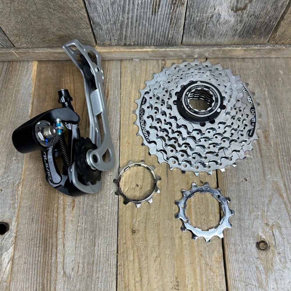 Shimano Alivio RD-M430 Rear Derailleur & CS-HG51 8-Speed 11-28T Cassette Set